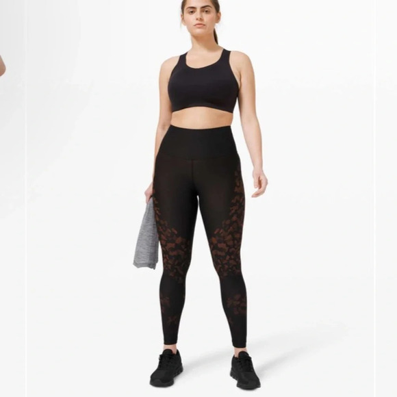 Lululemon Mapped Out High Rise Tight 28" *Camo Black / Brick 27133 - Picture 4 of 14